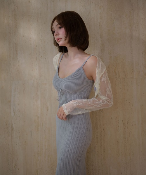 M DOLLY(エムドリー)の「Lace celeste bolero / レースセレストボレロ(カーディガン/ボレロ・レディース・モカ/アイボリー/ブラック・FREE)」の15枚目の写真