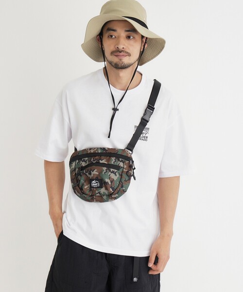 CAMP7(キャンプセブン)の「ミニマルショルダー(ショルダーバッグ・メンズ・グリーン系その他2/オリーブ系/ブラック・99)」の4枚目の写真
