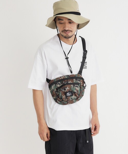 CAMP7(キャンプセブン)の「ミニマルショルダー(ショルダーバッグ・メンズ・グリーン系その他2/オリーブ系/ブラック・99)」の5枚目の写真