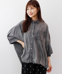 シアーデニムドルマンシャツ