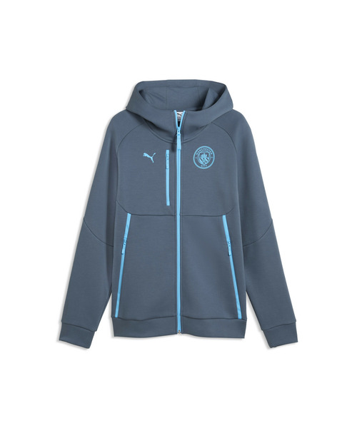 PUMA（プーマ）の「PUMA プーマ メンズ マンチェスターシティ FC プーマテック フルジップ フー（パーカー・メンズ・ブルー系・SMALL/X-LARGE/LARGE/MEDIUM）」の5枚目の写真