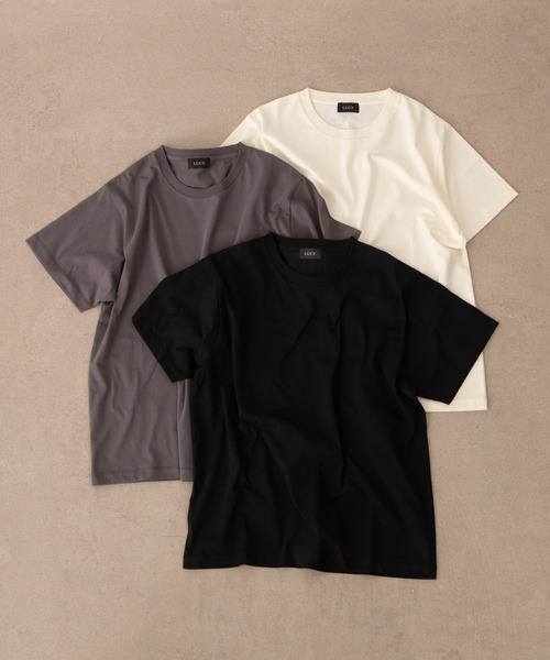 LUCY(ルーシー)の「LUCY/マルチファンクッションコンパクトT(Tシャツ/カットソー・メンズ・ダークグレー/ブラック/オフホワイト・MEDIUM/LARGE)」の9枚目の写真