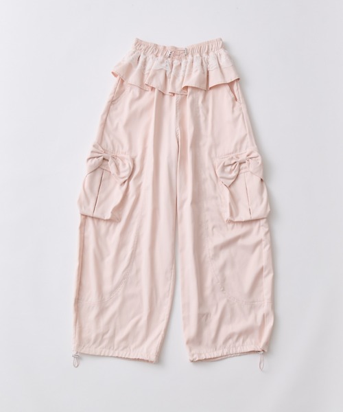 OLIVE des OLIVE(オリーブデオリーブ)の「バレルレッグリボンカーゴパンツ(カーゴパンツ・レディース・ピンク/ブラウン/ブラック・FREE)」の14枚目の写真