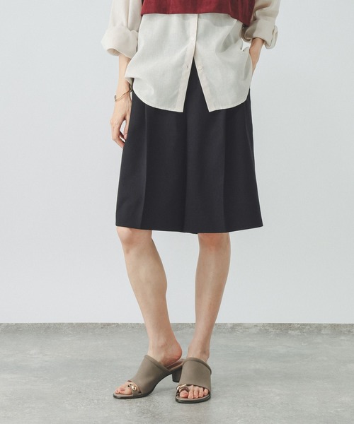 GLOBAL WORK(グローバルワーク)の「お手入れラクラクセットアップ/ハーフパンツ/684656(その他パンツ・レディース・ネイビー/ブラウン・MEDIUM/LARGE)」の17枚目の写真