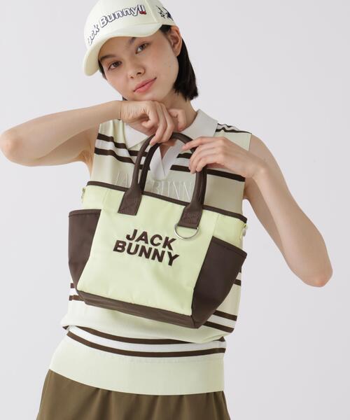 Jack Bunny!!(ジャックバニー)の「【Jack Bunny!!】カートバッグ (UNISEX)(トートバッグ・レディース・ピンク/イエロー/ダークインディゴブルー/ブラウン・FREE)」の4枚目の写真