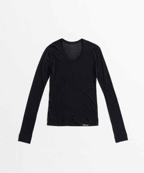 PRANK PROJECT(プランクプロジェクト)の「【2026Autumn Pre-Order】スクープネックシアートップス / Scoop Neck Sheer Top(Tシャツ/カットソー・レディース・ブラック/ホワイト/ライトグレー・FREE)」の19枚目の写真