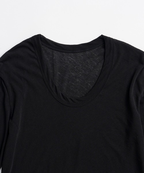 PRANK PROJECT(プランクプロジェクト)の「【2026Autumn Pre-Order】スクープネックシアートップス / Scoop Neck Sheer Top(Tシャツ/カットソー・レディース・ブラック/ホワイト/ライトグレー・FREE)」の21枚目の写真