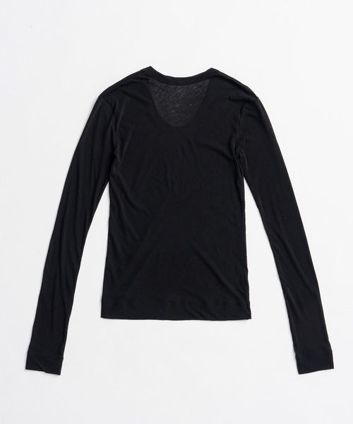 PRANK PROJECT(プランクプロジェクト)の「【2026Autumn Pre-Order】スクープネックシアートップス / Scoop Neck Sheer Top(Tシャツ/カットソー・レディース・ブラック/ホワイト/ライトグレー・FREE)」の20枚目の写真