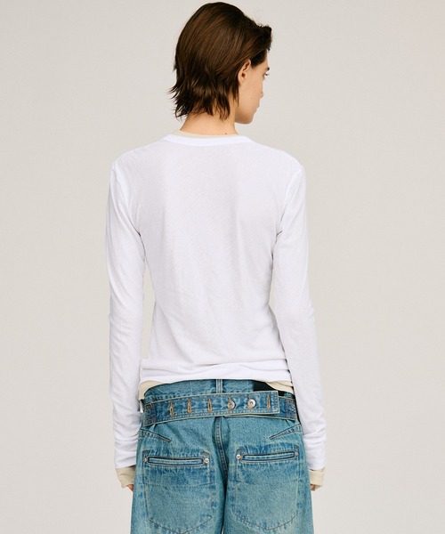 PRANK PROJECT(プランクプロジェクト)の「【2026Autumn Pre-Order】スクープネックシアートップス / Scoop Neck Sheer Top(Tシャツ/カットソー・レディース・ブラック/ホワイト/ライトグレー・FREE)」の15枚目の写真