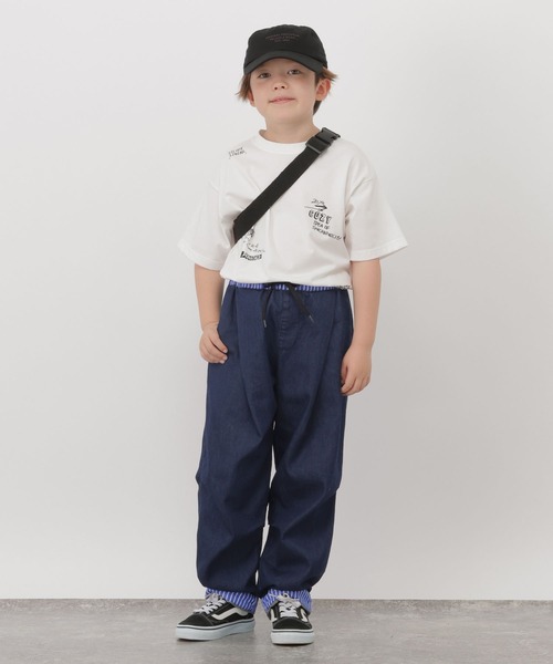 GLOBAL WORK(グローバルワーク)の「ターンバックデニムパンツ/1049084(デニムパンツ・キッズ・ブラック/ダークブルー・130cm/140cm/150cm/160cm)」の11枚目の写真