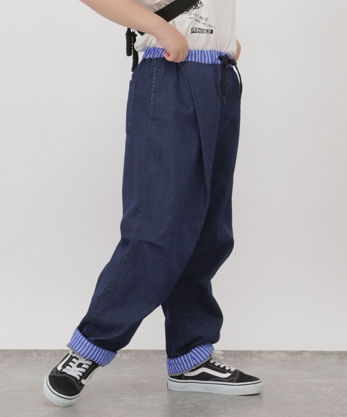 GLOBAL WORK(グローバルワーク)の「ターンバックデニムパンツ/1049084(デニムパンツ・キッズ・ブラック/ダークブルー・130cm/140cm/150cm/160cm)」の15枚目の写真