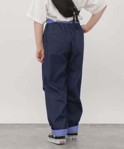 GLOBAL WORK(グローバルワーク)の「ターンバックデニムパンツ/1049084(デニムパンツ・キッズ・ブラック/ダークブルー・130cm/140cm/150cm/160cm)」の16枚目の写真