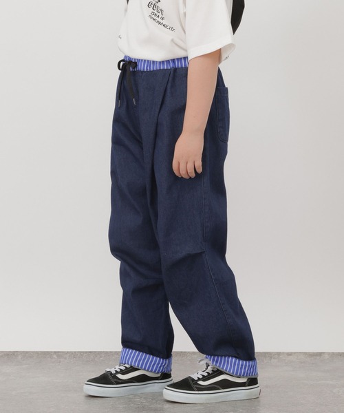 GLOBAL WORK(グローバルワーク)の「ターンバックデニムパンツ/1049084(デニムパンツ・キッズ・ブラック/ダークブルー・130cm/140cm/150cm/160cm)」の17枚目の写真