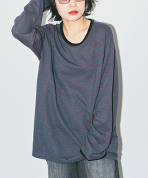 CITYSHOP | 《追加3》[THE MOOD]スラブボーダーロングTシャツ(Tシャツ/カットソー)