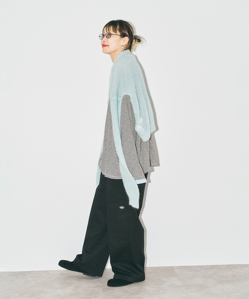 CITYSHOP（シティーショップ）の「《追加3》[THE MOOD]スラブボーダーロングTシャツ（Tシャツ/カットソー・レディース・ブラック/ブラウン系その他・38/36）」の9枚目の写真