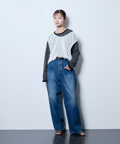 CITYSHOP（シティーショップ）の「《追加3》[THE MOOD]スラブボーダーロングTシャツ（Tシャツ/カットソー・レディース・ブラック/ブラウン系その他・38/36）」の17枚目の写真