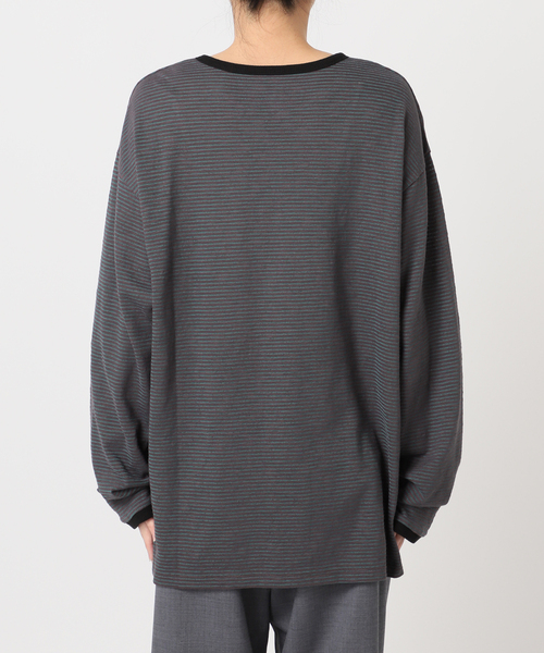CITYSHOP（シティーショップ）の「《追加3》[THE MOOD]スラブボーダーロングTシャツ（Tシャツ/カットソー・レディース・ブラック/ブラウン系その他・38/36）」の21枚目の写真