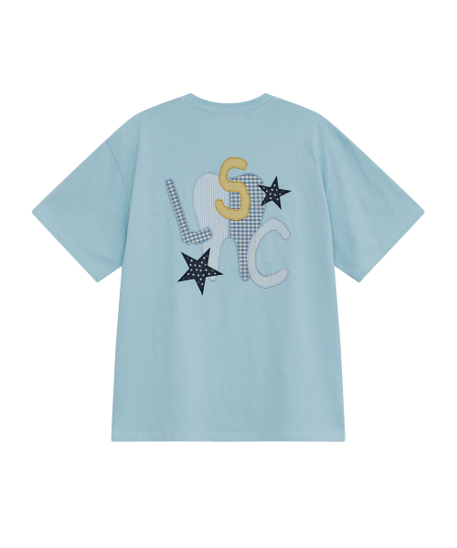 LOSERS CLUB(ルーザーズクラブ)の「TH アプリケロゴ 半袖Tシャツ スカイブルー(Tシャツ/カットソー・レディース・その他・0/1(M)/2(L))」の2枚目の写真