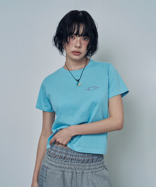 LOSERS CLUB(ルーザーズクラブ)の「TH アプリケロゴ 半袖Tシャツ スカイブルー(Tシャツ/カットソー・レディース・その他・0/1(M)/2(L))」の5枚目の写真
