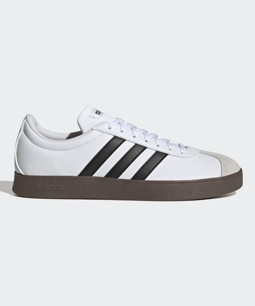 adidas(アディダス)の「VL コート ベース / VL COURT BASE / アディダス adidas スニーカー(スニーカー・メンズ・ホワイト×ブラック・22.0cm/22.5cm/23.0cm/23.5cm/24.0cm/24.5cm/25.0cm/25.5cm/26.0cm/26.5cm/27.0cm/27.5cm/28.0cm/28.5cm/29.0cm)」の1枚目の写真