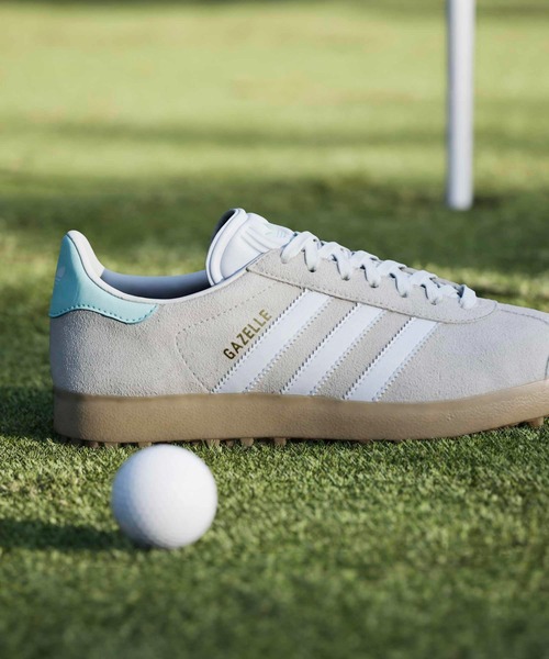 adidas(アディダス)の「オリジナルスゴルフ ウィメンズ ガゼル ゴルフ 【adidas Golf/アディダスゴルフ】(スニーカー・レディース・ホワイト・25.0cm/24.5cm/23.5cm/24.0cm/26.0cm/25.5cm/22.0cm/23.0cm/22.5cm)」の2枚目の写真