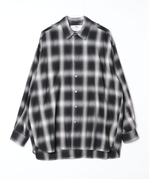 amok(アモク)の「amok/アモク/DOCKING CHECK SHIRT(Tシャツ/カットソー・メンズ・ネイビー・M)」の3枚目の写真