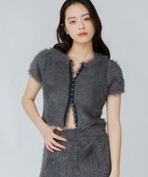 SENEE（セニー）の「front hook feather knit tops（フロントホックフェザーニットトップス）（ニット/セーター）」