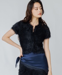 SENEE（セニー）の「front hook feather knit tops（フロントホックフェザーニットトップス）（ニット/セーター）」