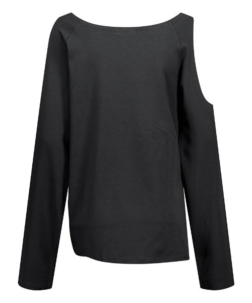 as you are(アズユーアー)の「◇ASYOUARE◇ブランド直輸入正規品/カットアウト ピアッシング ロング スリーブ CUT-OUT PIERCING LONG SLEEVE(Tシャツ/カットソー・レディース・ホワイト/チャコール・FREE)」の10枚目の写真