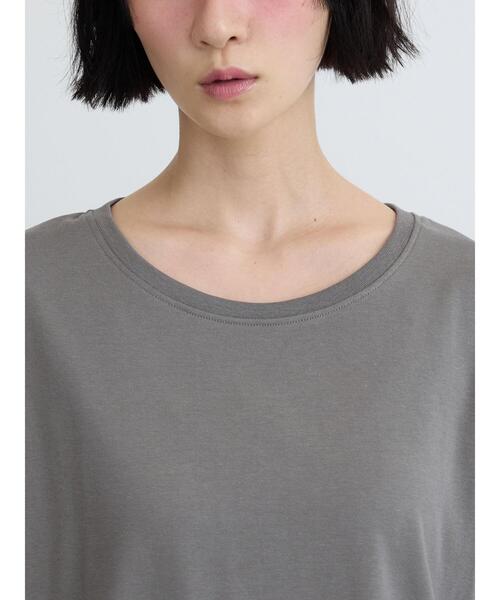 Samansa Mos2(サマンサ モスモス)の「◇【接触冷感】裾チュールチュニックTシャツ(Tシャツ/カットソー・レディース・ブラック/オフホワイト/グレー・F)」の20枚目の写真