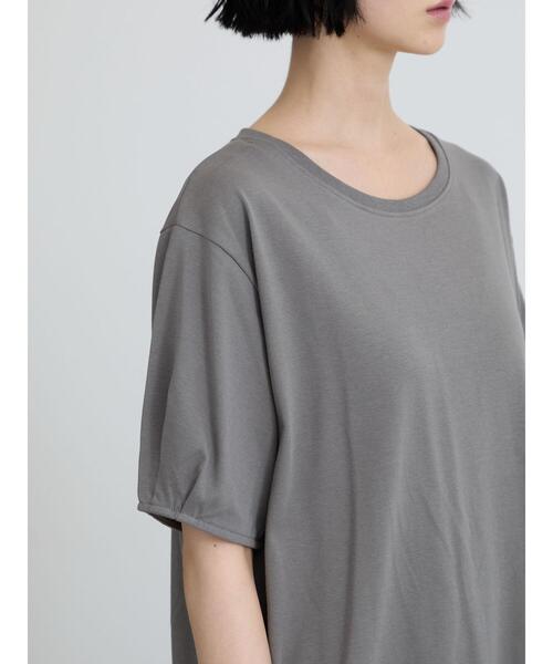 Samansa Mos2(サマンサ モスモス)の「◇【接触冷感】裾チュールチュニックTシャツ(Tシャツ/カットソー・レディース・ブラック/オフホワイト/グレー・F)」の21枚目の写真