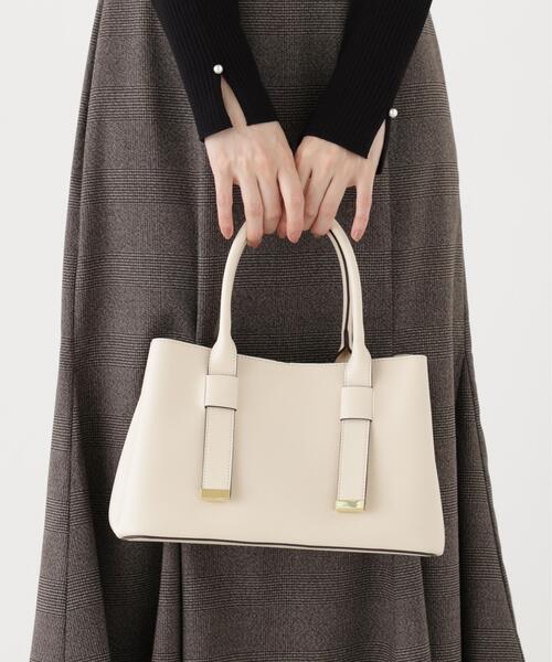 PROPORTION BODY DRESSING(プロポーションボディドレッシング)の「リボンハンドルバッグ / 1216281901(ショルダーバッグ・レディース・ブラウン/ブラック/オフホワイト・フリ-)」の2枚目の写真