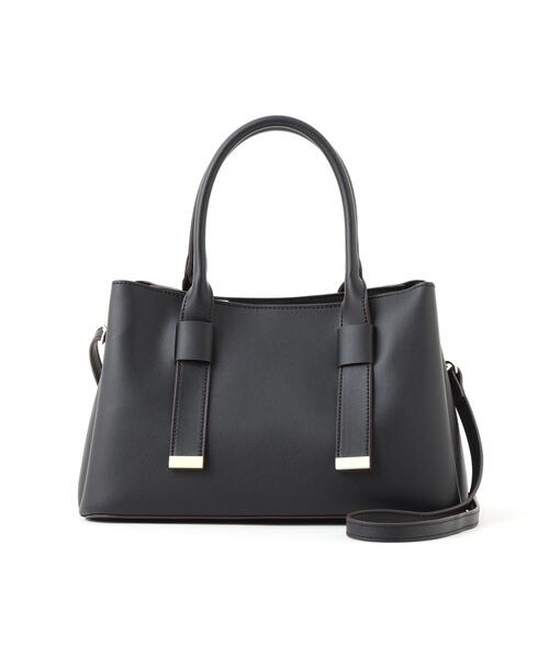PROPORTION BODY DRESSING(プロポーションボディドレッシング)の「リボンハンドルバッグ / 1216281901(ショルダーバッグ・レディース・ブラウン/ブラック/オフホワイト・フリ-)」の4枚目の写真