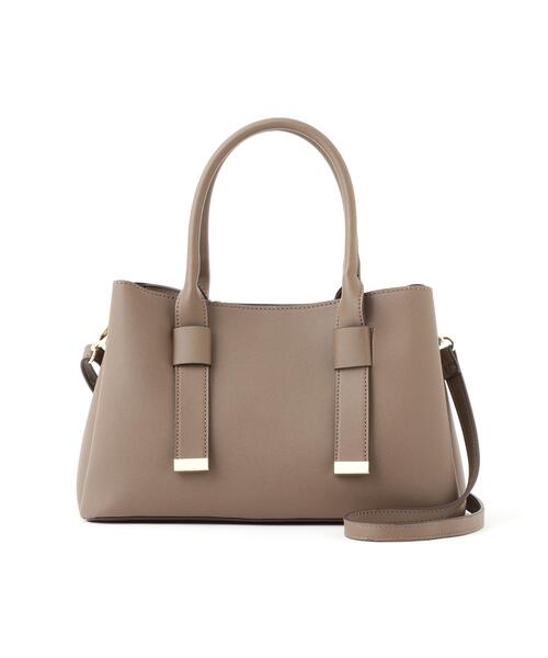 PROPORTION BODY DRESSING(プロポーションボディドレッシング)の「リボンハンドルバッグ / 1216281901(ショルダーバッグ・レディース・ブラウン/ブラック/オフホワイト・フリ-)」の14枚目の写真
