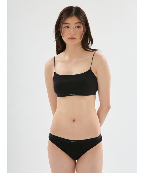 UNDERSON UNDERSON(アンダーソン アンダーソン)の「WASHIリブブラレット(チューブトップ・レディース・ブラック/ブラウン・1/0)」の6枚目の写真