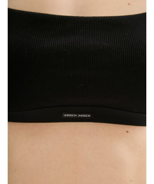 UNDERSON UNDERSON(アンダーソン アンダーソン)の「WASHIリブブラレット(チューブトップ・レディース・ブラック/ブラウン・1/0)」の9枚目の写真