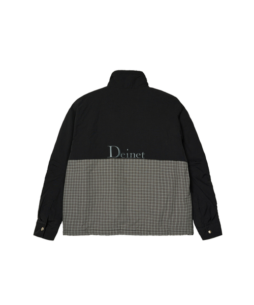 DEINET(ダイニット)の「DEINET CHECK CONTRAST BOMBER JACKET IN BLACK(ナイロンジャケット・レディース・その他・FREE)」の2枚目の写真