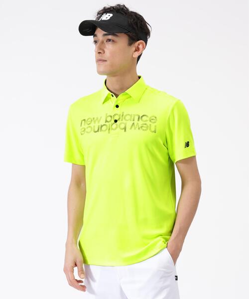 New Balance Golf（ニューバランスゴルフ）の「接触冷感 半袖カラーシャツ (MENS)（ポロシャツ・メンズ・ホワイト/ブラック/イエロー系その他・MEDIUM/LARGE/X-LARGE）」の3枚目の写真