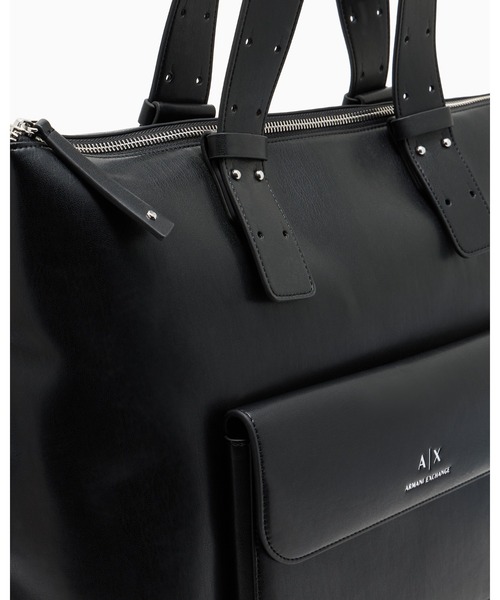 ARMANI EXCHANGE(アルマーニエクスチェンジ)の「【A|X アルマーニ エクスチェンジ】フロントポケット トートバッグ(トートバッグ・レディース・ブラック・FREE)」の6枚目の写真