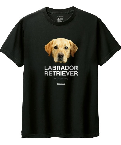 Moftique（モフティック）の「Moftique（モフティック） 半袖Tシャツ ラブラドールレトリーバー 犬 アニマル プリント 5.6オンス カットソー メンズ ユニセックス（Tシャツ/カットソー・メンズ・ブラック/ホワイト・XS/S/M/L/XL）」の2枚目の写真