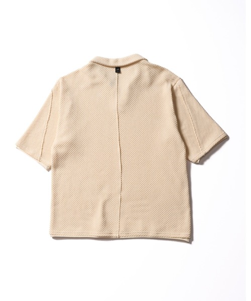 wjk（ダヴルジェイケイ）の「russell knit skipper polo H/S（ポロシャツ・メンズ・ネイビー/ブラック/ナチュラル・X-LARGE/LARGE/MEDIUM/SMALL）」の5枚目の写真