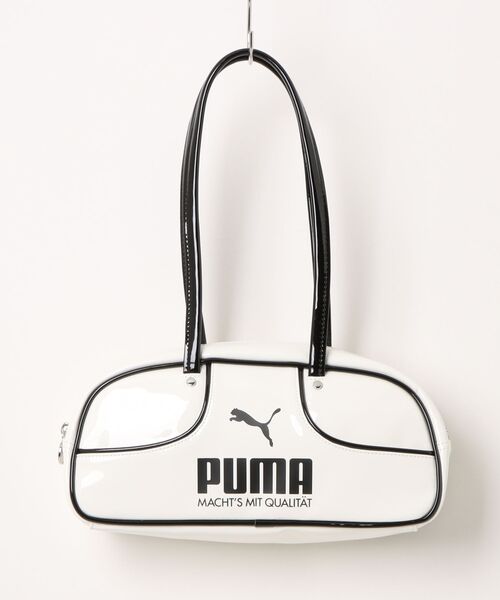 PUMA(プーマ)の「PUMA プーマ M 1976 FLUTE GRIP BAG カジュアルバッグ 092864 02WH/BK(ボディバッグ/ウエストポーチ・メンズ・ホワイト・FREE)」の1枚目の写真