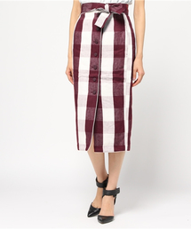 SLY | BELTED CHECK M/SK(スカート)