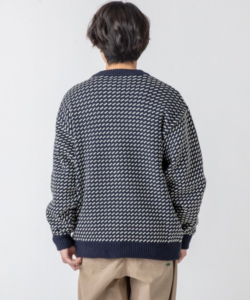 L.L.Bean（エルエルビーン）の「【JAPAN EDITION】ウェイン・セーター・バーズアイ（ニット/セーター・メンズ・ネイビー・MEDIUM/LARGE/SMALL）」の4枚目の写真