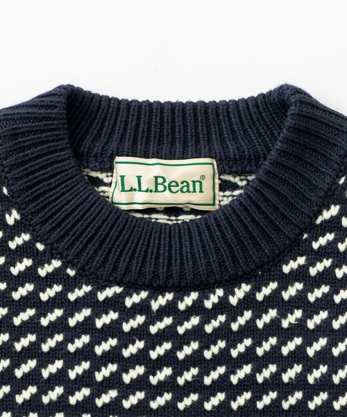 L.L.Bean（エルエルビーン）の「【JAPAN EDITION】ウェイン・セーター・バーズアイ（ニット/セーター・メンズ・ネイビー・MEDIUM/LARGE/SMALL）」の5枚目の写真