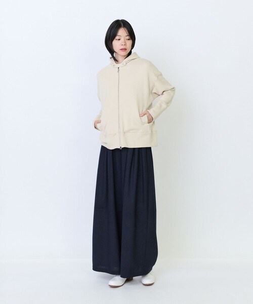 LOISIR(ロワズィール)の「度詰め裏毛ジップフーディ(Tシャツ/カットソー・レディース・ブラウン/ブラック/ベージュ・FREE)」の11枚目の写真