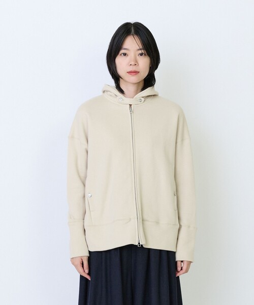 LOISIR(ロワズィール)の「度詰め裏毛ジップフーディ(Tシャツ/カットソー・レディース・ブラウン/ブラック/ベージュ・FREE)」の14枚目の写真