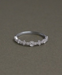 【Pt900】ローズカットダイヤモンドリング(0.20ct)