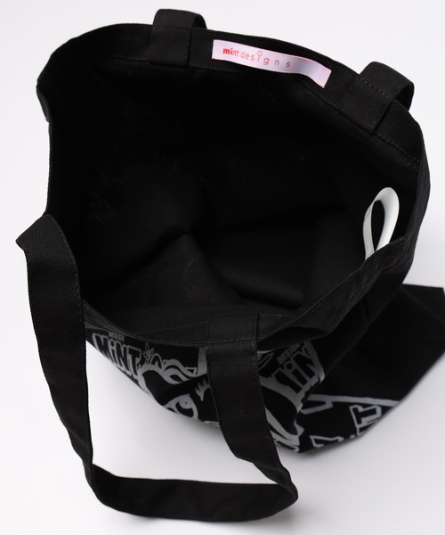 mintdesigns(ミントデザインズ)の「Mint City Tote Bag(トートバッグ・レディース・ブラック/オフホワイト・FREE)」の10枚目の写真
