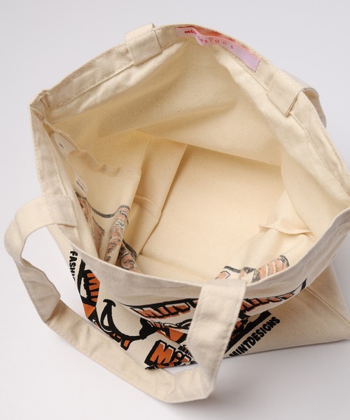 mintdesigns(ミントデザインズ)の「Mint City Tote Bag(トートバッグ・レディース・ブラック/オフホワイト・FREE)」の11枚目の写真